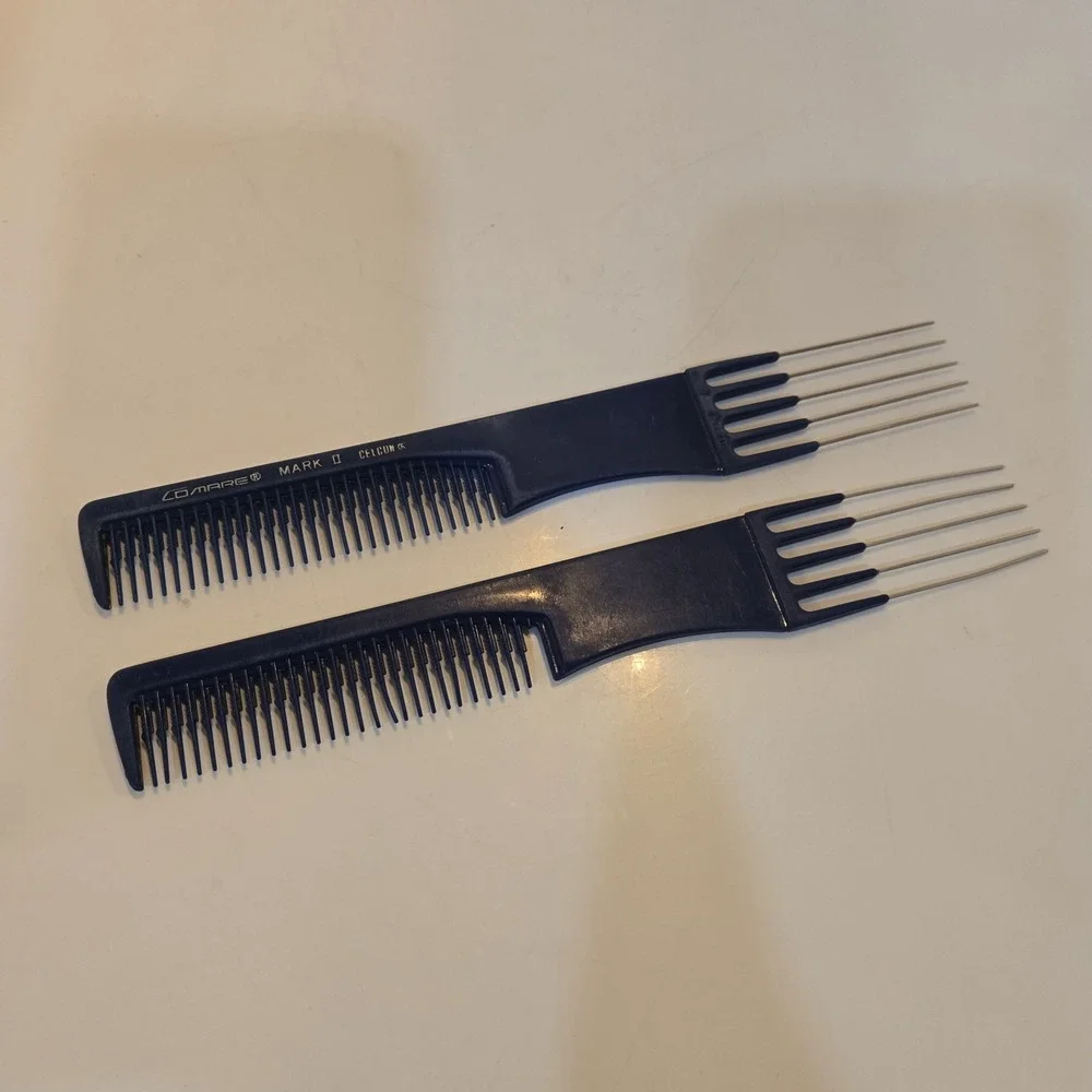 Comare Mark II Comb Blue For Teasing Lifting And Finishing Hairstyles USA‎ Two